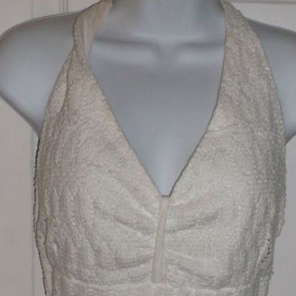 Marilyn Monroe Style White Flared Halter Dress XL - Picture 5 of 6